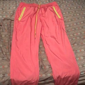 Women’s forever 21 pink windbreaker pants
